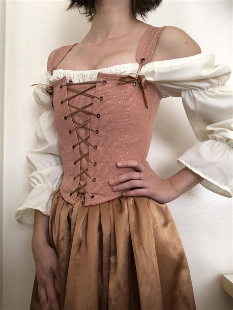 5" down from the line you just cut. . Renaissance corset pattern free